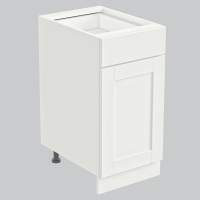 Тумба 1 дверь 1 ящик 400х530х720 + фасад БЕРГЕН белый премиум