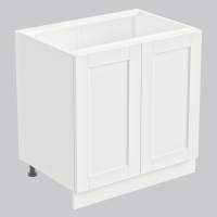Тумба 2 двери 800х530х720 + фасад БЕРГЕН белый премиум