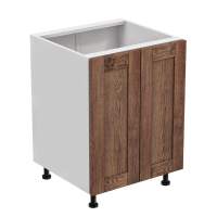 Тумба 2 двери 600х530х720 + фасад БЕРГЕН коричневый премиум