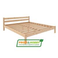 Кровать Стандарт 1800 х 2000 сосна, бесцветный акриловый лак