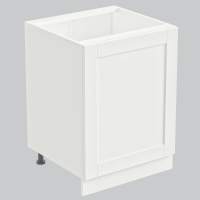 Тумба 1 дверь 600х530х720 + фасад БЕРГЕН белый премиум