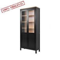 Шкаф-витрина ХЕМНЭС ИКЕА / КЫМОР с дверями пн/ст 90*198*37черный/светло-коричневый (2уп.) Шкаф-витрина ХЕМНЭС ИКЕА / КЫМОР с дверями пн/ст 90*198*37черный/светло-коричневый (2уп.)