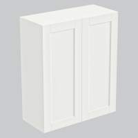 Шкаф навесной 2 двери 800х340х960 + фасад БЕРГЕН белый премиум