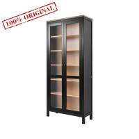 Шкаф-витрина ХЕМНЭС ИКЕА / КЫМОР с дверями ст/ст 90*198*37 черный/светло-коричневый (2уп.) Шкаф-витрина ХЕМНЭС ИКЕА / КЫМОР с дверями ст/ст 90*198*37 черный/светло-коричневый (2уп.)