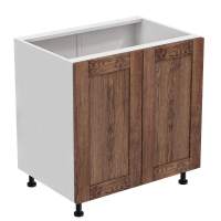 Тумба 2 двери 800х530х720 + фасад БЕРГЕН коричневый премиум