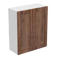 Шкаф навесной 2 двери 800х340х960 + фасад БЕРГЕН коричневый премиум