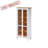 Шкаф-витрина ХЕМНЭС ИКЕА / КЫМОР с дверями ст/ст 90*198*37 белый/светло-коричневый (2уп.) Шкаф-витрина ХЕМНЭС ИКЕА / КЫМОР с дверями ст/ст 90*198*37 белый/светло-коричневый (2уп.)