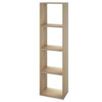 Стеллаж КУБ 4 (1х4), ЛДСП дуб сонома, 368х330х1426,  (1 уп.)