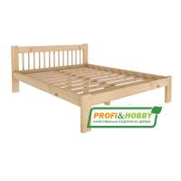 Кровать Дачная 1400 х 2000 сосна, бесцветный акриловый лак (new) Кровать Дачная 1400 х 2000 сосна, бесцветный акриловый лак (new)