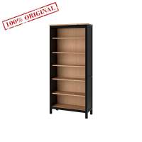 Стеллаж Хемнэс Hemnes/Кымор, 90х198х37 см, черный/светло-коричневый