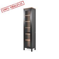 Шкаф-витрина ХЕМНЭС дверь ст/ст 49*198*37 черный/светло-коричневый (1уп.) Шкаф-витрина ХЕМНЭС дверь ст/ст 49*198*37 черный/светло-коричневый (1уп.)