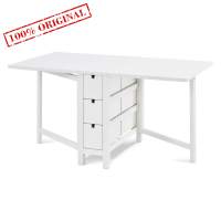 Кухонный стол складной - аналог IKEA NORDEN/НОРДЕН/МЫРПОМ/ ИКЕА, 26/87/148x80см, белый