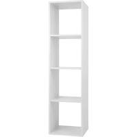 Стеллаж КУБ 4 (1х4), ЛДСП белый, 368х330х1426,  (1 уп.)