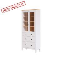 Шкаф-витрина 3 ящика ХЕМНЭС ИКЕА / КЫМОР 90*198*37 белый/светло-коричневый (2уп.) Шкаф-витрина 3 ящика ХЕМНЭС ИКЕА / КЫМОР 90*198*37 белый/светло-коричневый (2уп.)