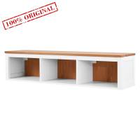 Полка навесная ХЕМНЭС белый/светло-коричневый (1уп.)