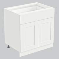 Тумба 2 двери 1 ящик 800х530х720 + фасад БЕРГЕН белый премиум