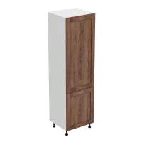 Пенал 2 двери 600 х 560 х 2040 (с полками) + фасад БЕРГЕН коричневый премиум