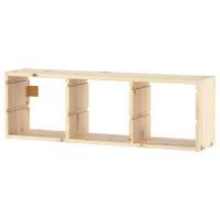 Корпус стеллажа ТРУФАСТ НАСТЕННЫЙ ТРОЙНОЙ 930, б/п, сосна, 