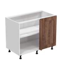 Тумба угловая 1010х530х720 + фасад БЕРГЕН коричневый премиум