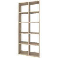 Стеллаж КУБ 10 (2х5), ЛДСП дуб сонома, 720х330х1778,  (1 уп.)