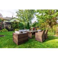 KARL PLUS обеденный комплект коричневого цвета