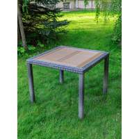 Обеденный стол AMELIA серый 90 см