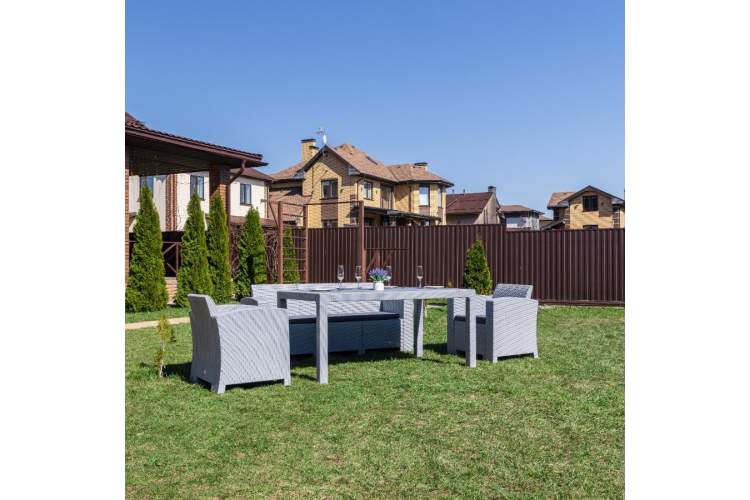 Обеденный комплект LANA LUX DINING S светло-серый