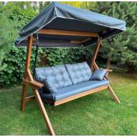 Качели LYON трехместные из лиственницы