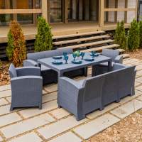 Обеденный комплект GRAND LANA LUX DINING XL графитовый