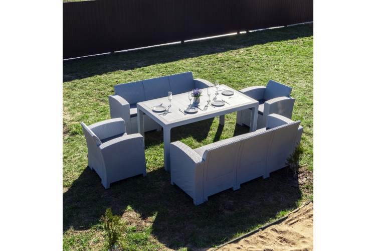 Обеденный комплект GRAND LANA LUX DINING XL светло-серый-3