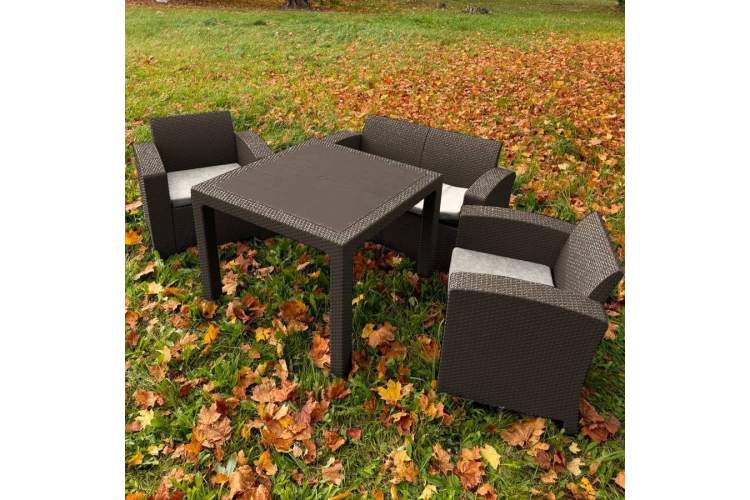 Комплект LANA LUX MINI DINING S коричневый