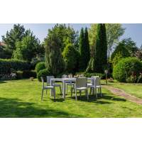 Обеденный комплект JULY M светло-серый