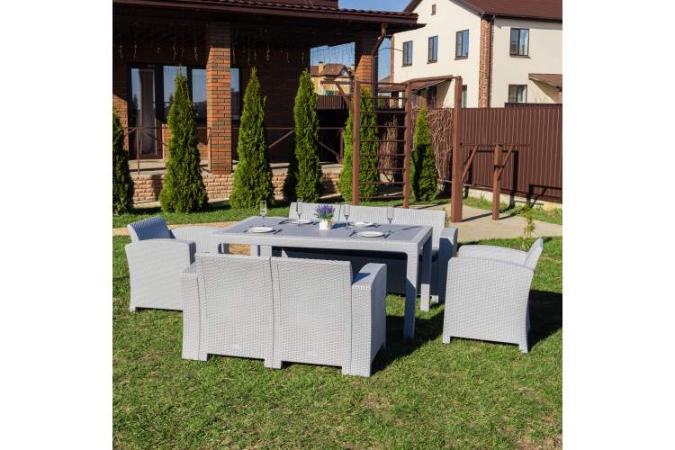 Обеденный комплект GRAND LANA LUX DINING L светло-серый-2