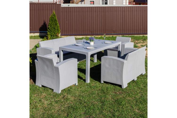 Обеденный комплект GRAND LANA LUX DINING L светло-серый