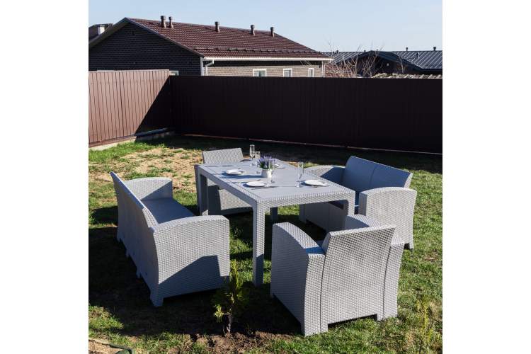 Обеденный комплект GRAND LANA LUX DINING L светло-серый-5