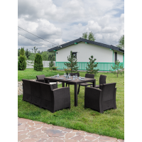 Комплект LANA DINING XL коричневый