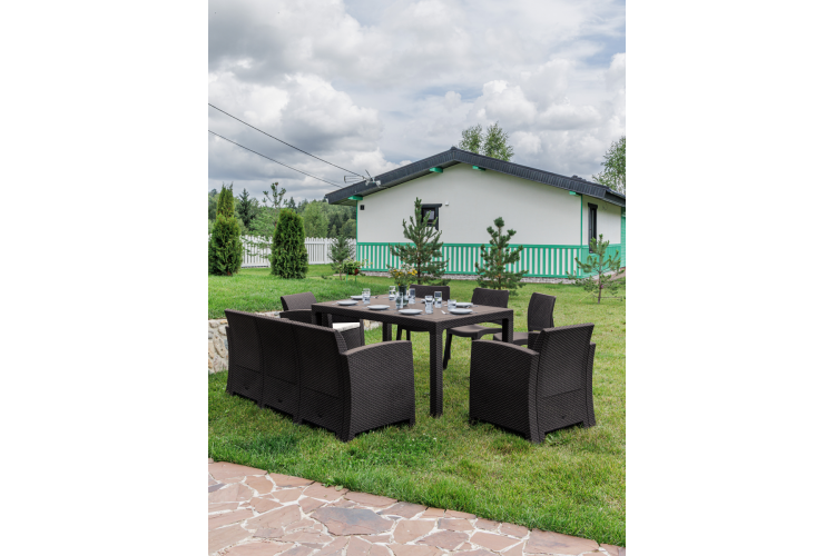 Комплект LANA DINING XL коричневый