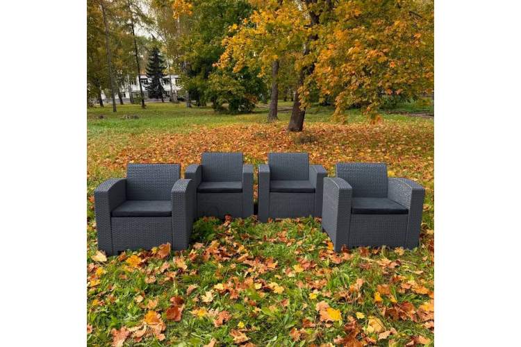 Комплект из 4-х кресел LANA LUX графит