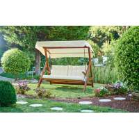 Качели Paris бежевые с подушками