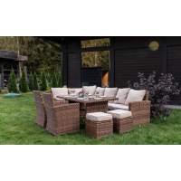 Угловой комплект ZORRO PLUS DOUBLE коричневого цвета