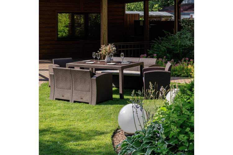 Обеденный комплект GRAND LANA LUX DINING L коричневый-2