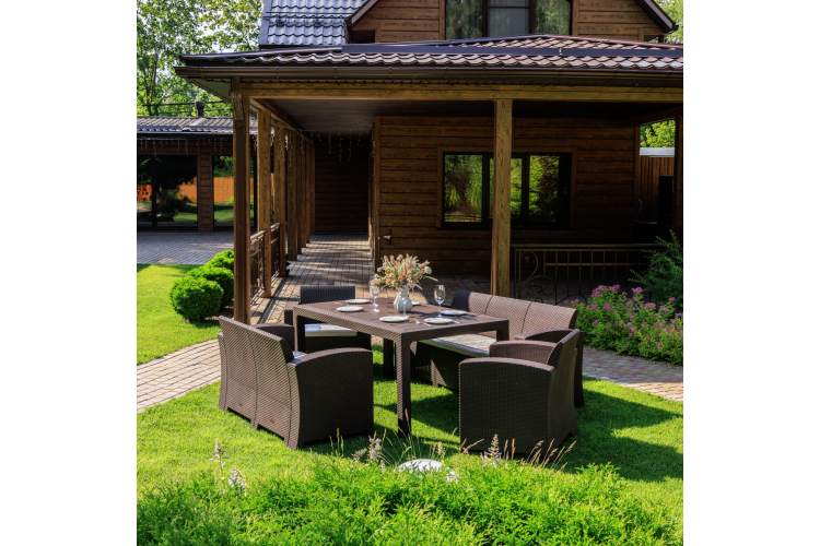 Обеденный комплект GRAND LANA LUX DINING L коричневый