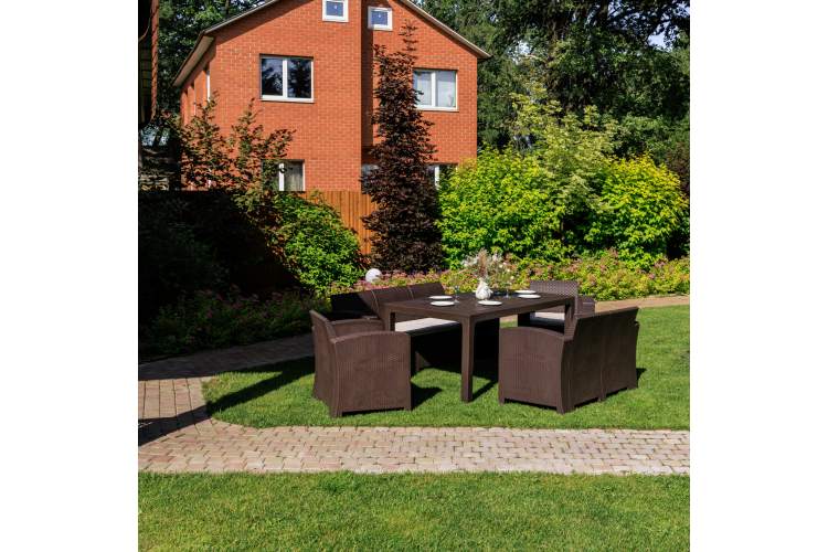 Обеденный комплект GRAND LANA LUX DINING L коричневый-7