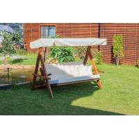 Качели Lyon с бежевыми подушками