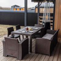 Обеденный комплект LANA LUX DINING M коричневый