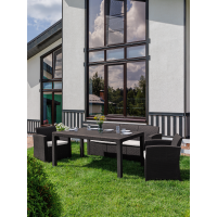 Обеденный комплект LANA DINING S коричневый