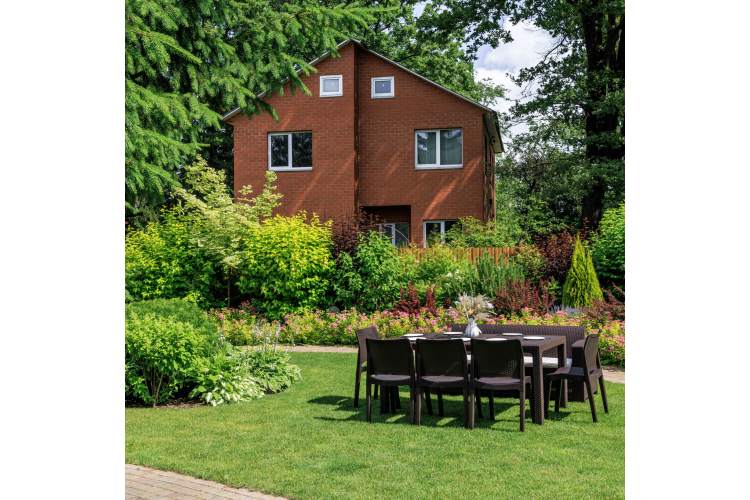 Обеденный комплект JULY LUX XXL коричневый-4