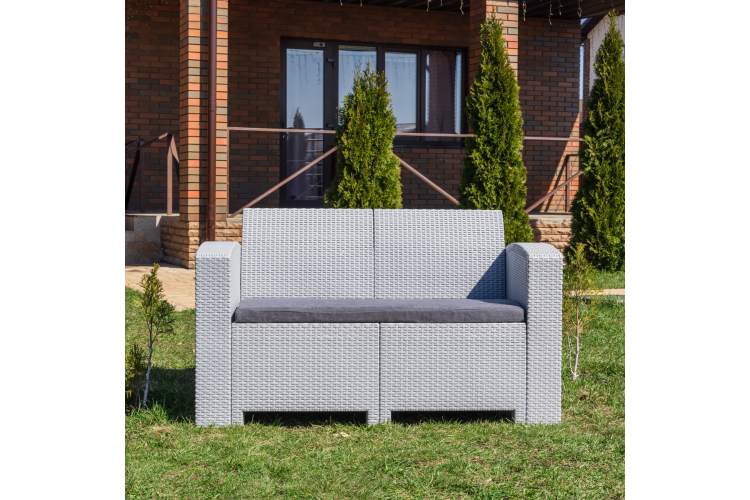 2-х местный диван LANA LUX светло-серый-3