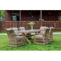 Обеденный комплект ISABELLA из искусственного ротанга