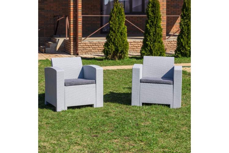 Комплект кресел LANA LUX светло-серые